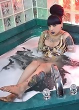 Jacuzzi jezebel Kelly is one horny Tgirl mermaid and she wants to dive into you cock and fuck it like a champ